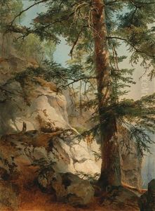 A Mountain Slope by Friedrich Gauermann