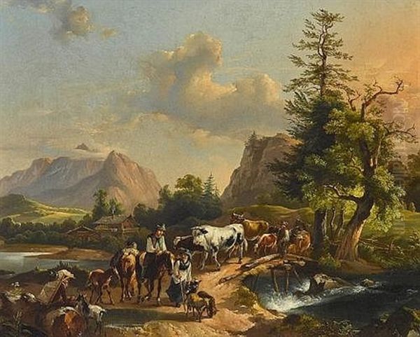 Ein Alpenzug Aus Berchtesgaden - view 1