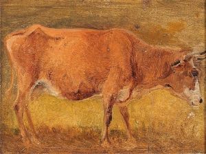 Eine Kuh by Friedrich Gauermann