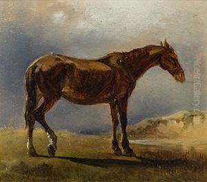Pferd, Naturstudie by Friedrich Gauermann