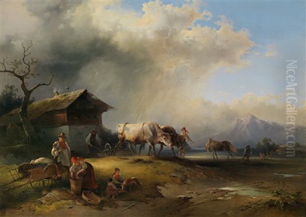 Pflugen Und Eggen Im Salzburgischen - view 1