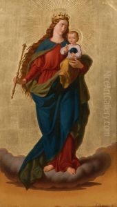 Madonna And Child by Ferdinand Axmann