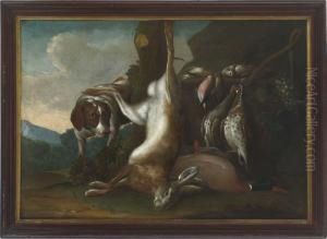 Jagdstillleben by Leopold Axtmann