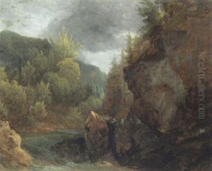 Waldbach by Friedrich Gauermann