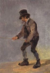 Der Angler by Friedrich Gauermann