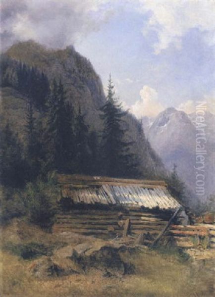 Almhutte Im Hochgebirge - view 1