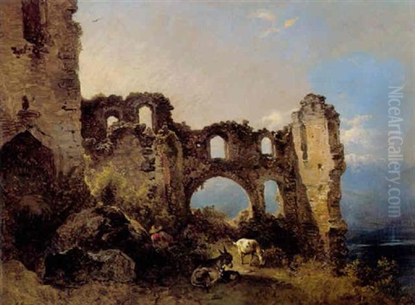 Hirtenrast In Der Ruine - view 1
