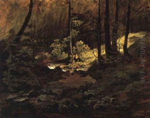 Waldbach by Friedrich Gauermann
