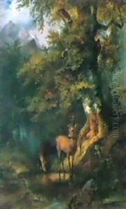 Rehe An Der Tranke