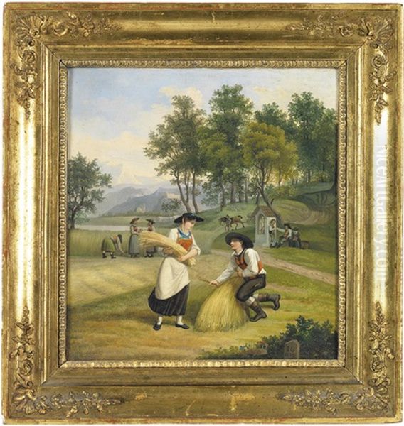 Beim Kornbinden - view 1