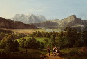 Vorarlberger Landschaft by Jakob Gauermann