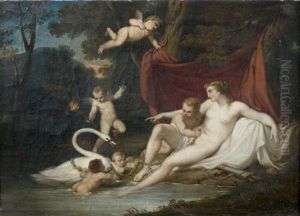 Leda Et Le Cygne by Louis Gauffier