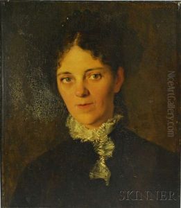 Portrait Of A Woman by Ignaz Marcel Gaugengigl