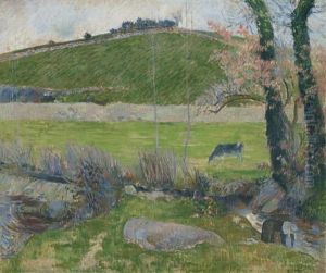 Sur L'aven En Amont De Pont-aven by Paul Gauguin