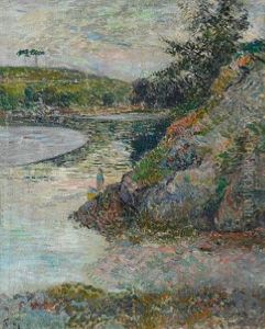 Bord De L'aven (the Banks Of River Aven), Brittany by Paul Gauguin
