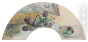 Corbeille De Fleurs Et De Fruits