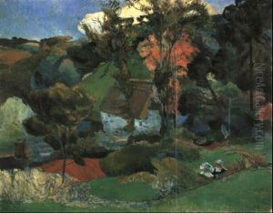 L'aven - Travers Pont-aven by Paul Gauguin