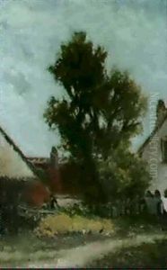Aux Abords De La Ferme 1874 by Paul Gauguin