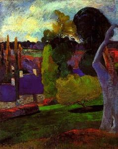 Ferme En Bretagne (ii) by Paul Gauguin