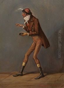 Darstellungen Von Schauspielern (grois, Knack, Treumann, Beckmann, Scholz, Nestroy) (6 Works) by Franz Gaul