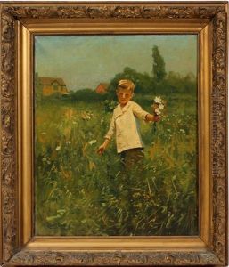 Boy With Bouquet