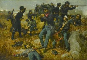 Civil War Battle by Gilbert Gaul