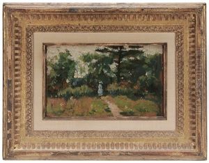 Lady On A Sunlit Path by Gilbert Gaul