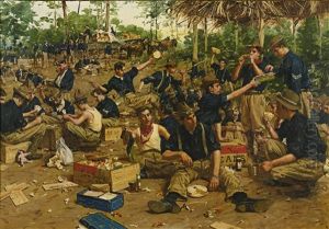 Christmas Day In Camp by Gilbert Gaul