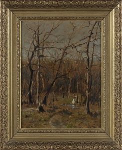 Winter Landscape With Figures By A Stream Winter Landscape With Figures By A Stream