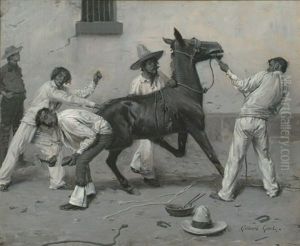 Southwestern Genre Scene W/horse & Figures thumbnail