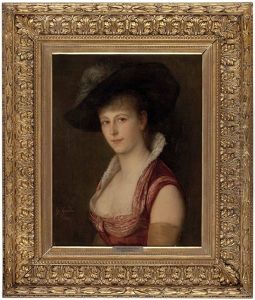 Portrait Der Primaballerina Bertha Linda, Der Zweiten Gemahlin Hans Makarts