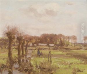 Figures In A Polder Landscape