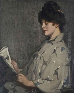 Portrait Of A Lady, Thought To Be Irene Vanburgh by David Gauld