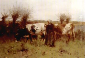 Tending The Cattle by David Gauld