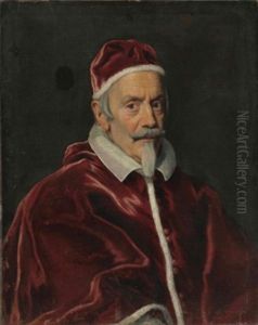Portrait Of Pope Clement X (1590-1676), Bust-length, In Papal Robes