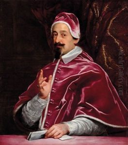 Ritratto Di Papa Alessandro Vii by Giovanni Battista Gaulli