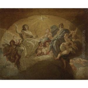 The Trinity In Glory by Giovanni Battista Gaulli