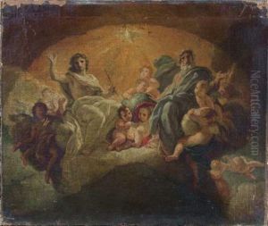 La Sainte Trinite by Giovanni Battista Gaulli