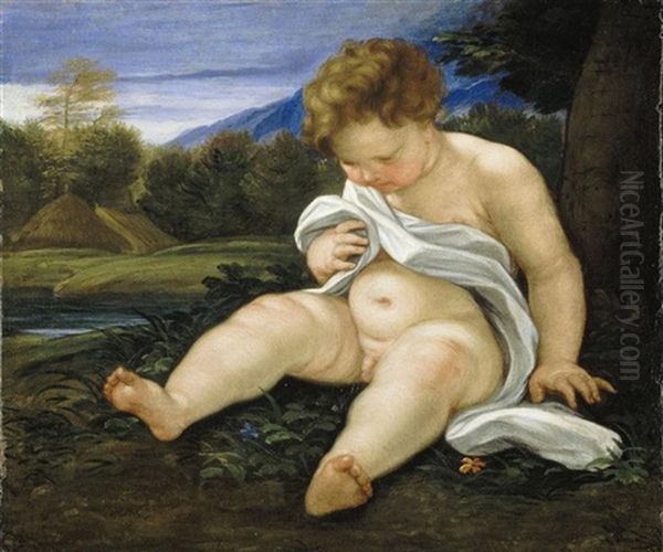 A Putto In A Landscape - view 1
