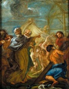 The Building Of Noah's Ark (bozzetto)
