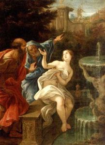 Susanna And The Elders by Giovanni Battista Gaulli