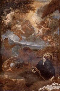 The Death Of Saint Francis Xavier by Giovanni Battista Gaulli