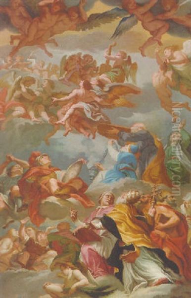The Last Judgement With Angels And Mortals Awaiting Salvation - view 1