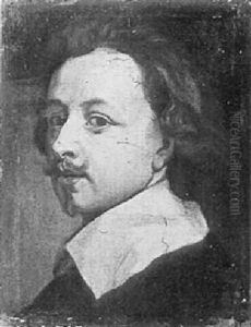 Ritratto De Giovane Gentiluomo In Abito Nero E Colletto Bianco