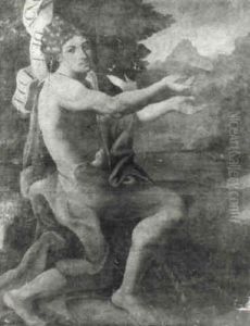 St. John The Baptist In The Wilderness by Giovanni Battista Gaulli