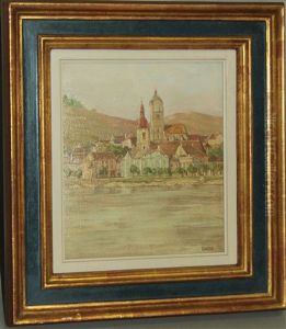 Blick Auf Stein/donau by Wilhelm Gause