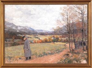 Landscape Depicting Emperor Franz Joseph by Wilhelm Gause