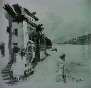 Das Haus Zur Post Am Murauer See by Wilhelm Gause