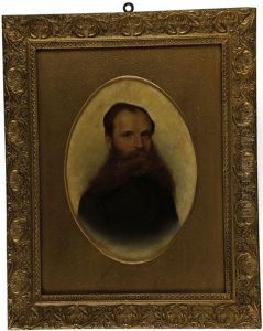 Brustbildnis Eines Bartigen Mannes by Alexander Fedorovich Gaush