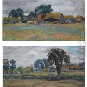 The Old Farm - England (+ A Grey Day - England; 2 Works) by Alexander Fedorovich Gaush